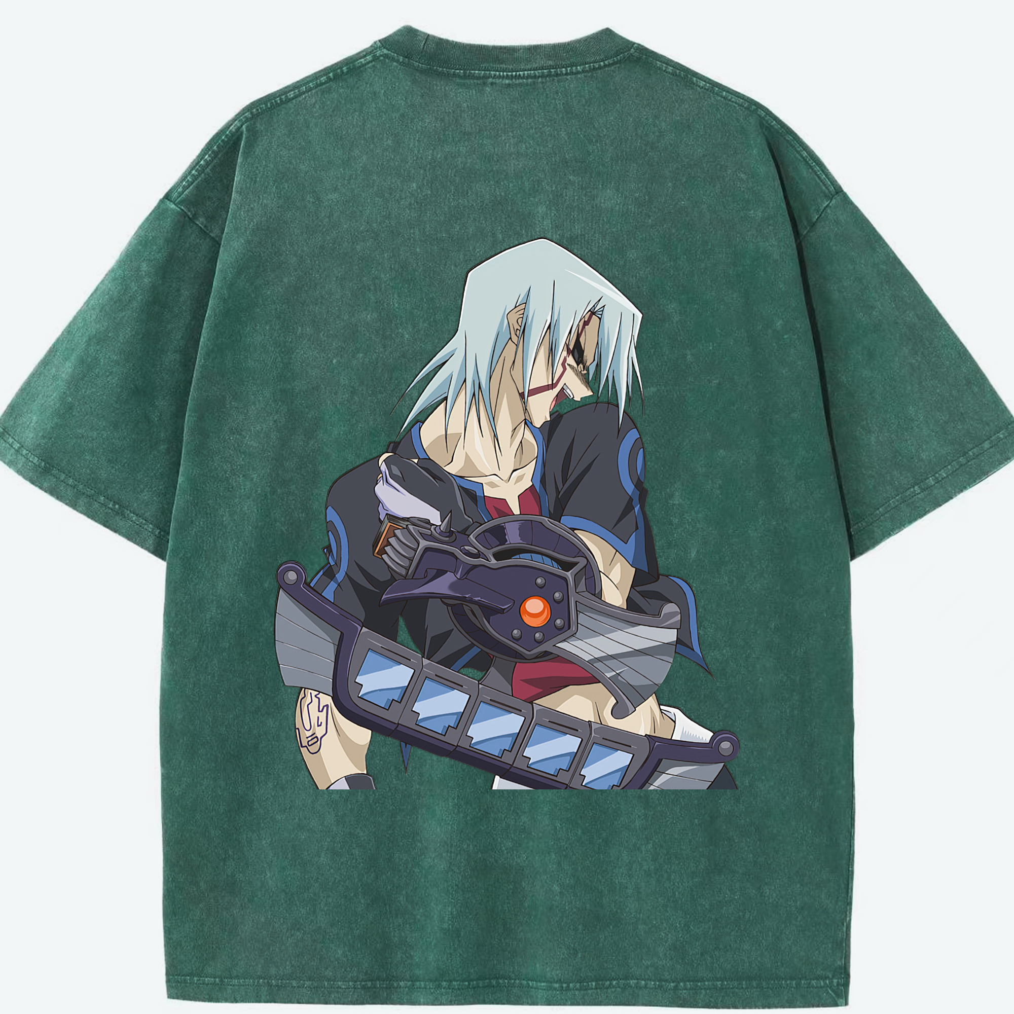 （画像用） 遊☆戯☆王 Yu-Gi-Oh! 綿100% ヴィンテージ風 半袖Tシャツ（背面プリント）